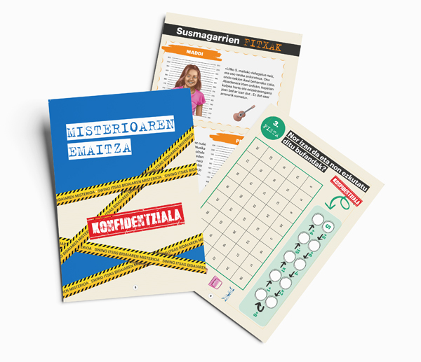 BERRIA egunkaria y Txintxa jolasak - Fichas