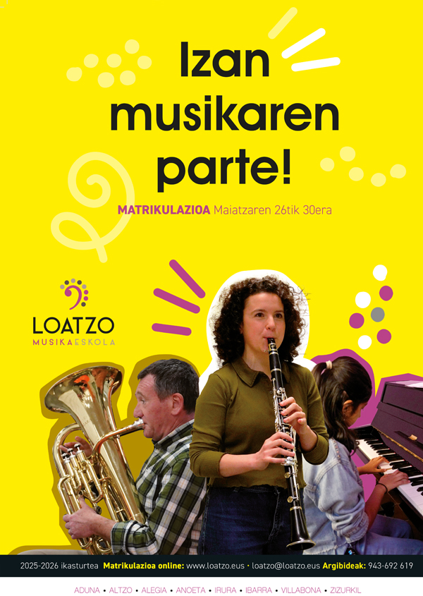 Loatzo musika eskola - Cartel