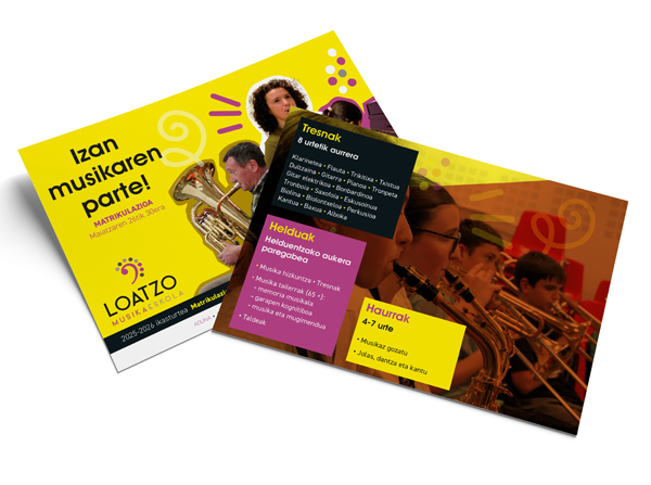 Loatzo musika eskola - Díptico