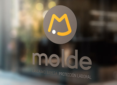 Molde Creación de marca y aplicaciones